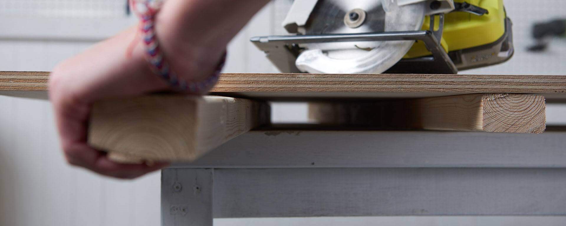 How To Cut Sheet Material On Your Workbench Using A Circular Saw